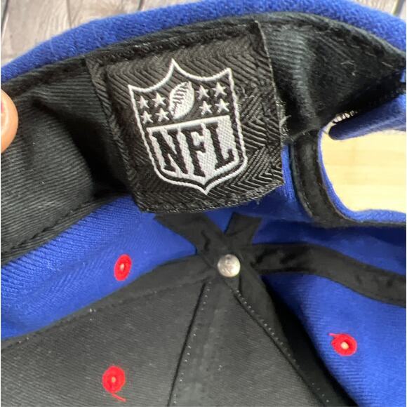 Vintage New York Giants Snapback Hat Cap Wool Script Football NFL Embroidered - Picture 8 of 9